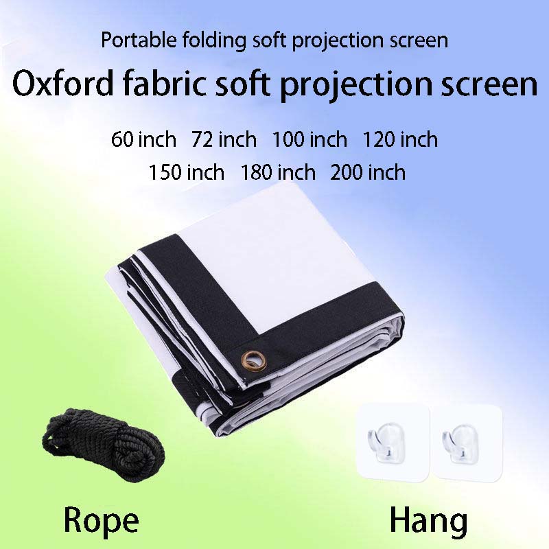 Projector Screen 100 Inch - Thinyou Oxford Fabric Projection Screen Soft