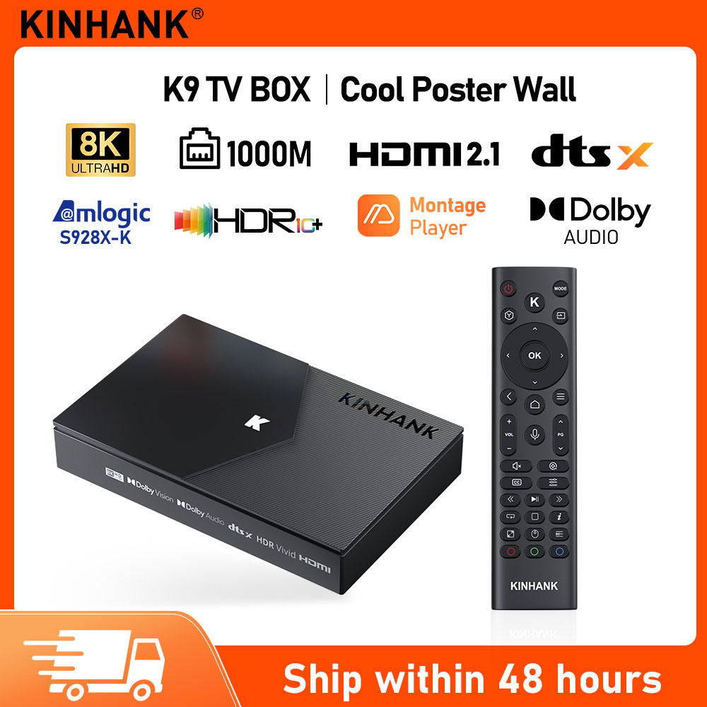 Home Cinema Dolby Atmos - Kinhank K9 Android TV Box 8K@60FPS