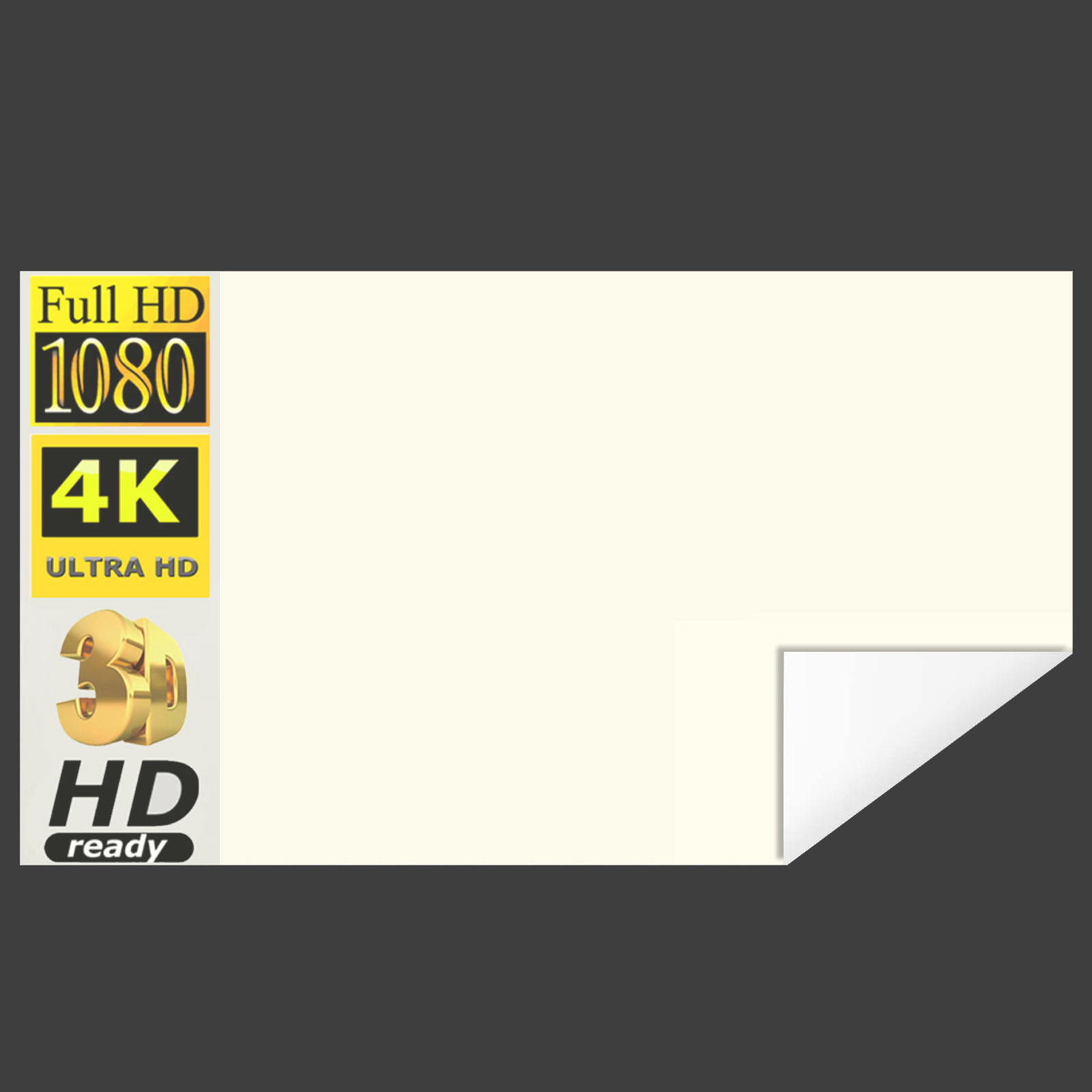 Projector Screen 100 Inch - 60 72 100 120 133 Inch