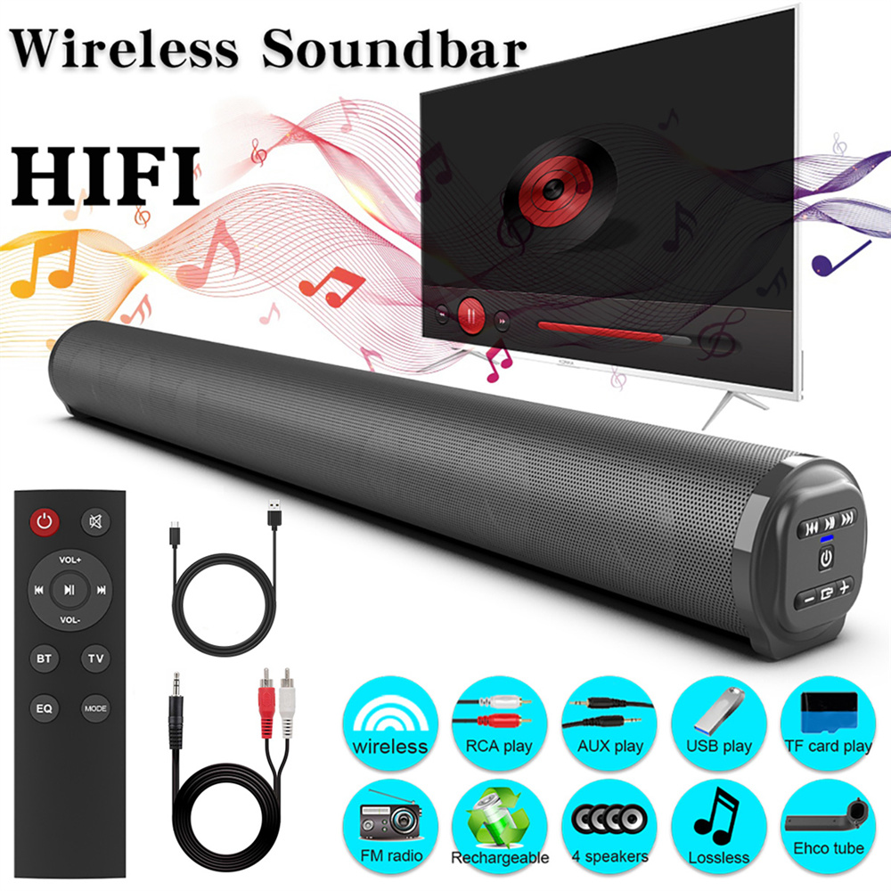 Sound Bar TV Sound System Blue - Home Cinema Speaker System recension och pris