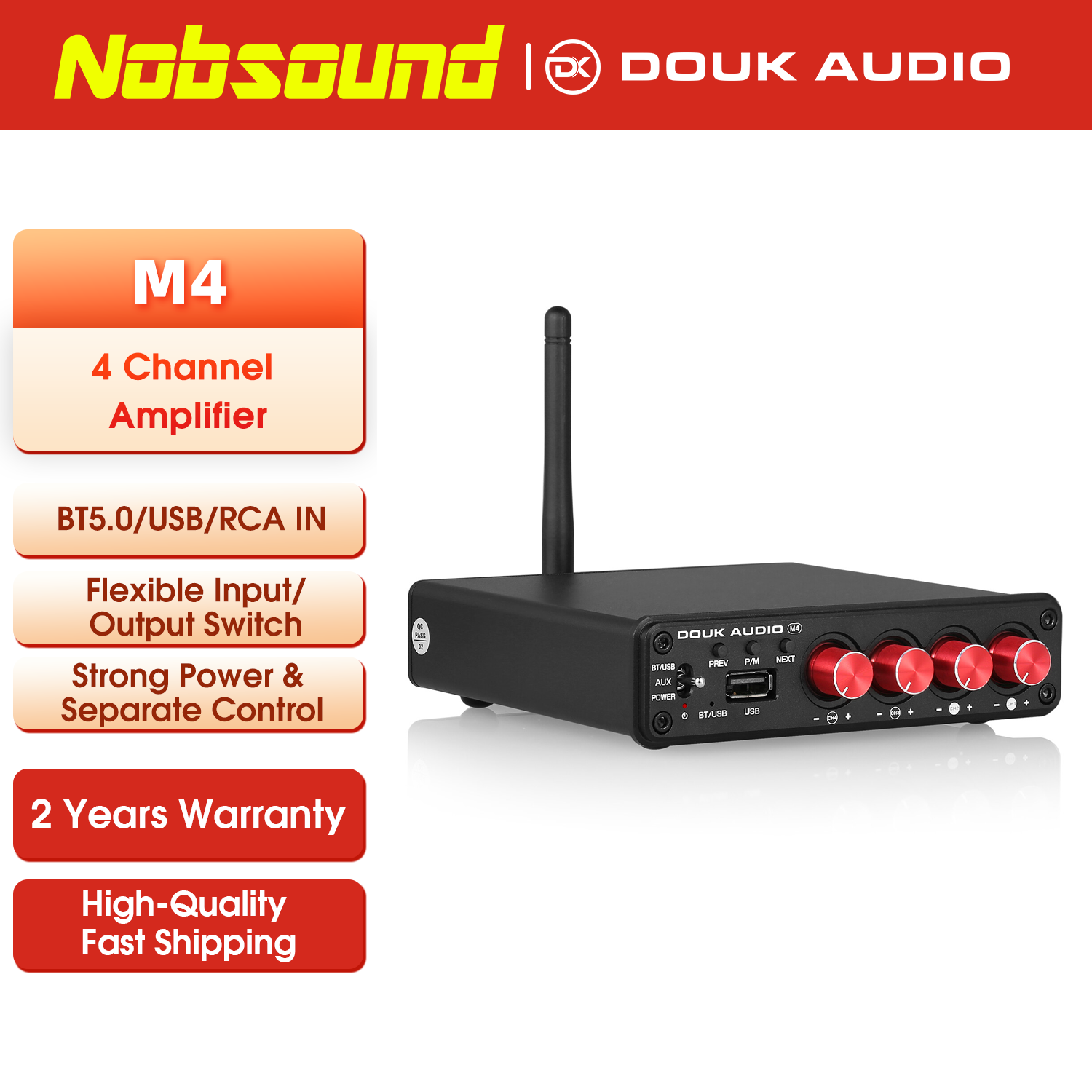 Nobsound HiFi Stereo Bluetooth - Home Cinema Dolby Atmos recension och pris