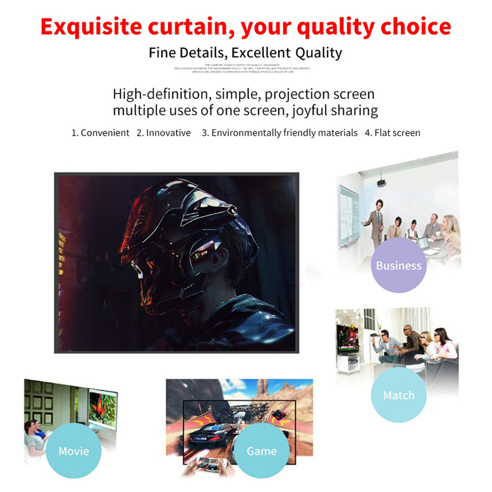 Portable Projector Screen Simp - Projector Screen 100 Inch recension och pris