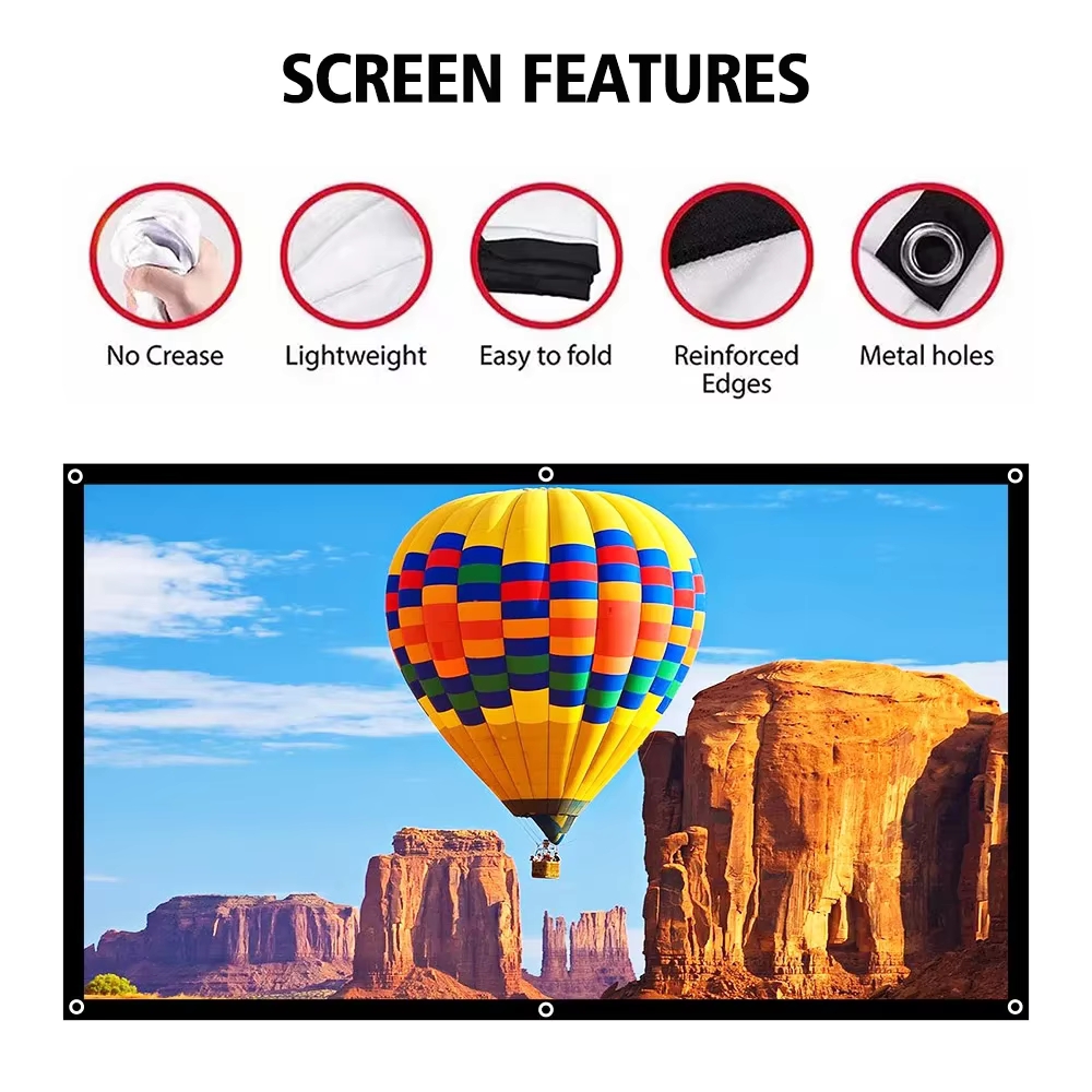Portable Projector Screen 60/7 - Projector Screen 100 Inch recension och pris
