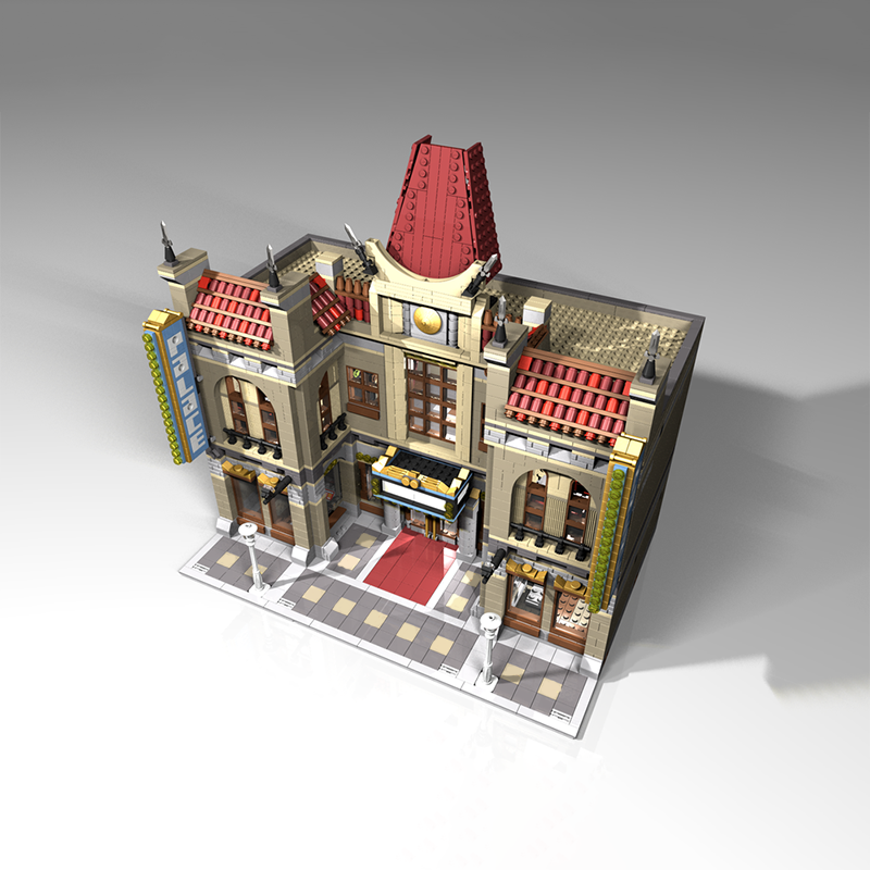 3486PCS MOC Street View Chines - Home Cinema Diy recension och pris