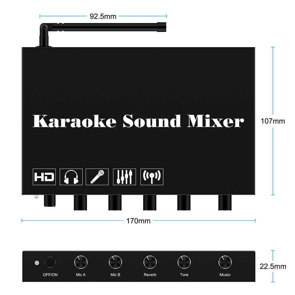 HDMI Karaoke Player Mixer Home - Home Cinema Equipment recension och pris