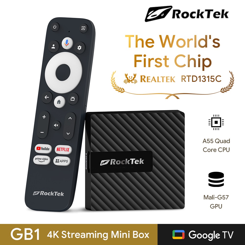 RockTek GB1 TV Dongle Netflix  - Home Cinema Dolby Atmos recension och pris