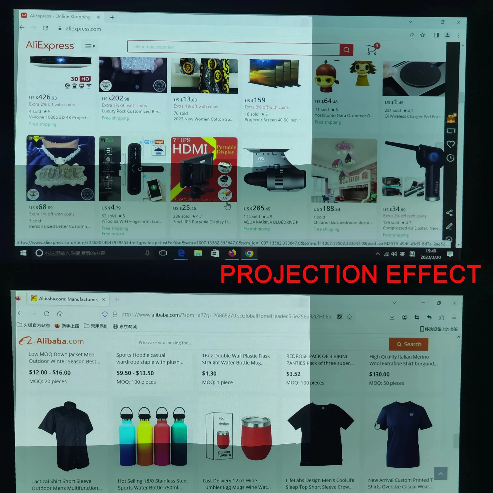 XIAOHUI Anti-light Thick HD Pr - Projector Screen 100 Inch recension och pris