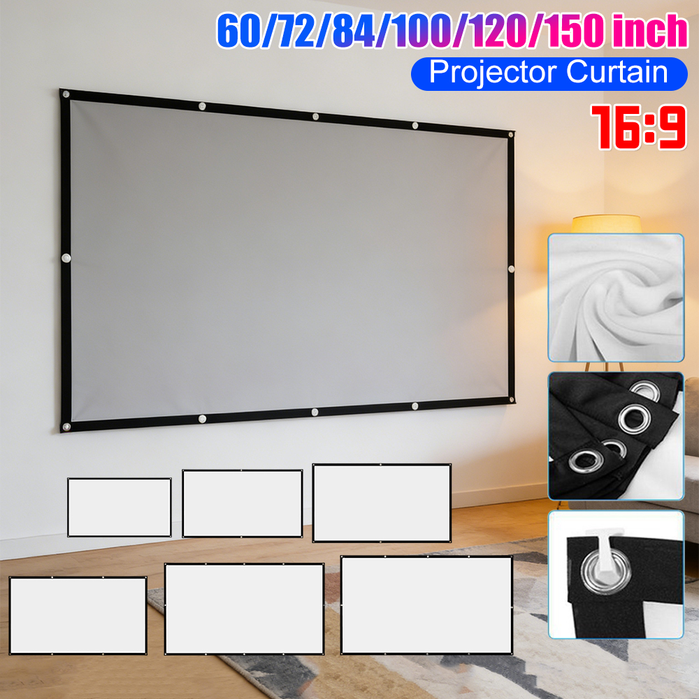 Home Office Projector Curtain  - Projector Screen 100 Inch recension och pris