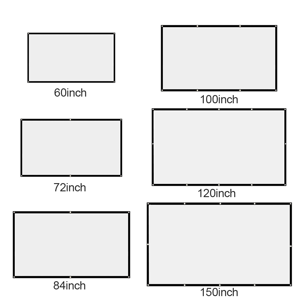 Home Office Projector Curtain  - Projector Screen 100 Inch recension och pris