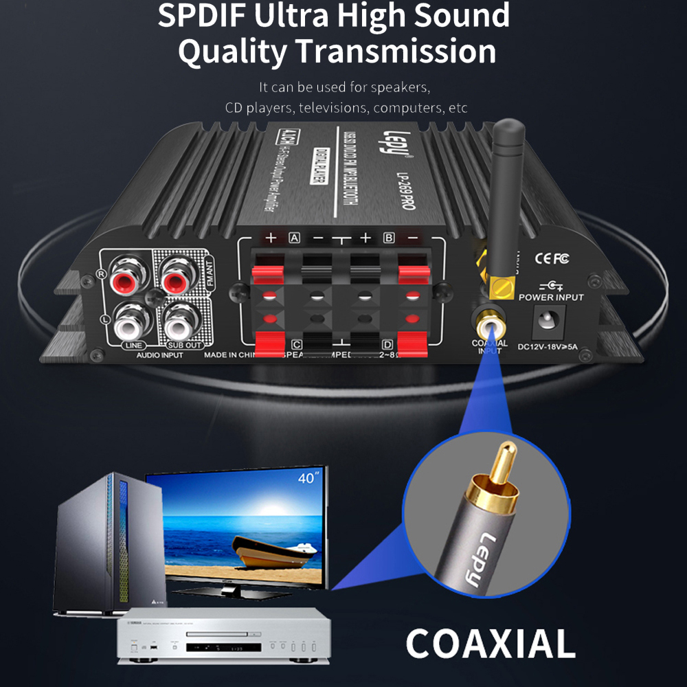 LEPY LP-269PRO 4.1 Channel Amp - Home Cinema Speaker System recension och pris