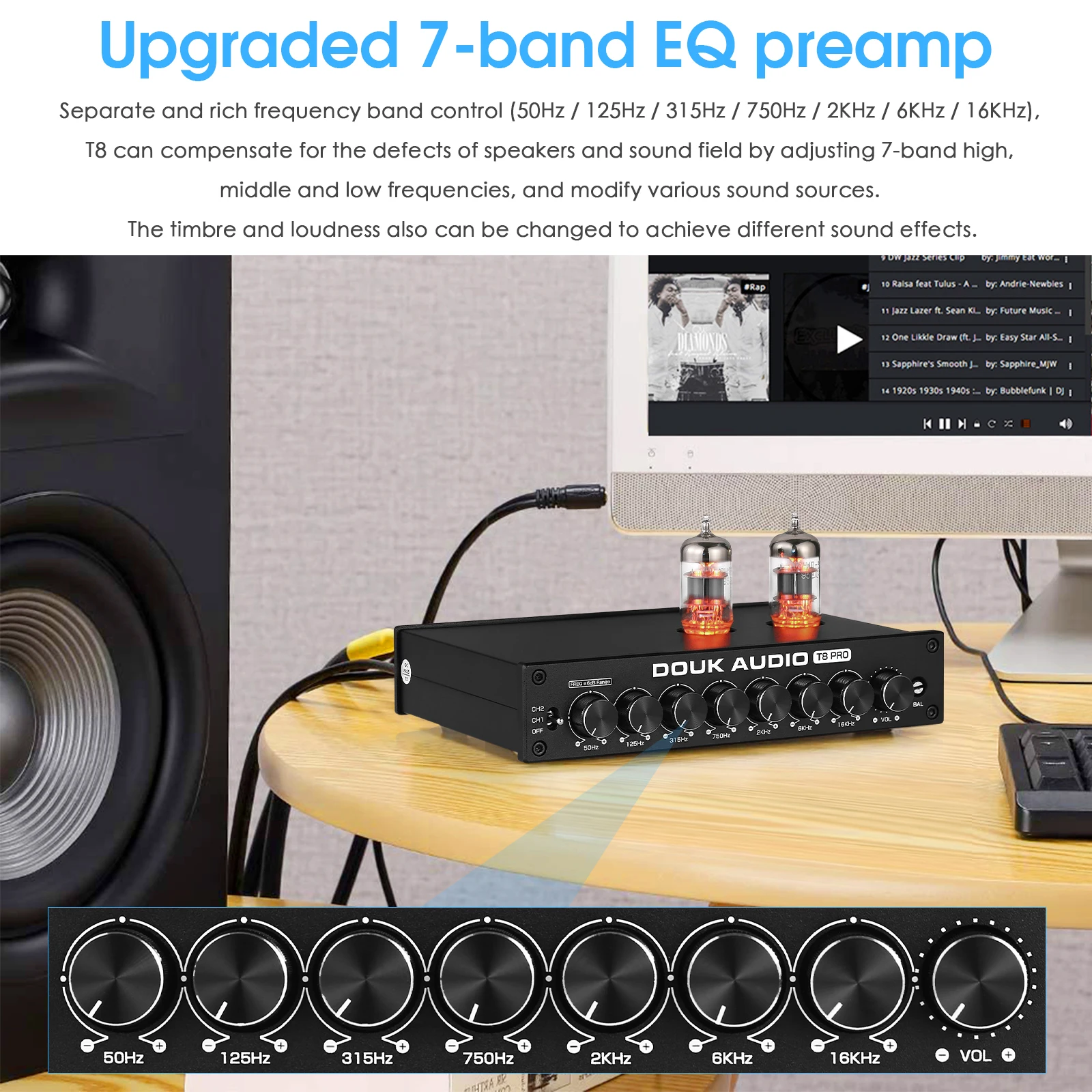 Nobsound HiFi 7-band EQ Equali - Home Cinema Dolby Atmos recension och pris