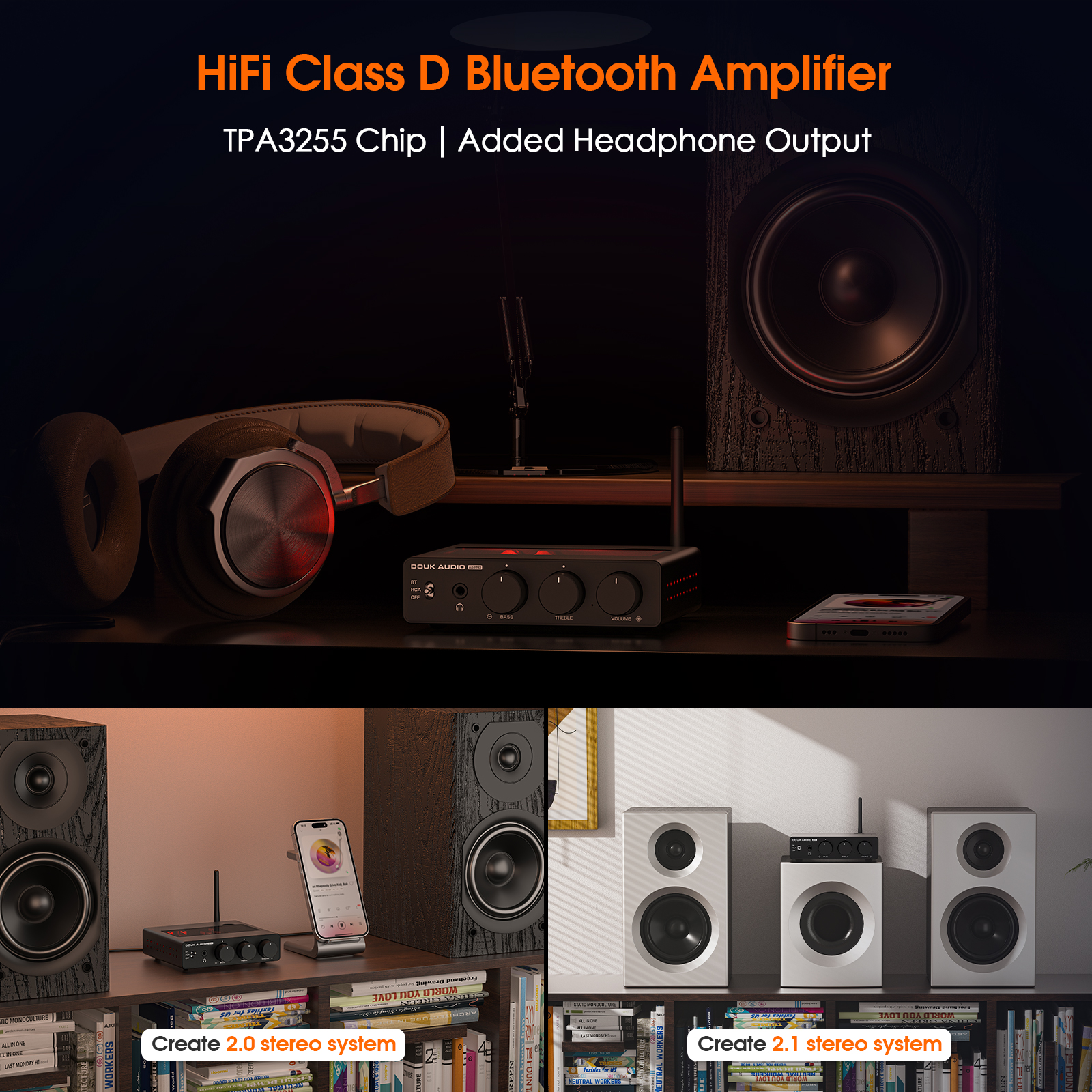 Nobsound A5 PRO TPA3255 Blueto - Home Cinema Dolby Atmos recension och pris