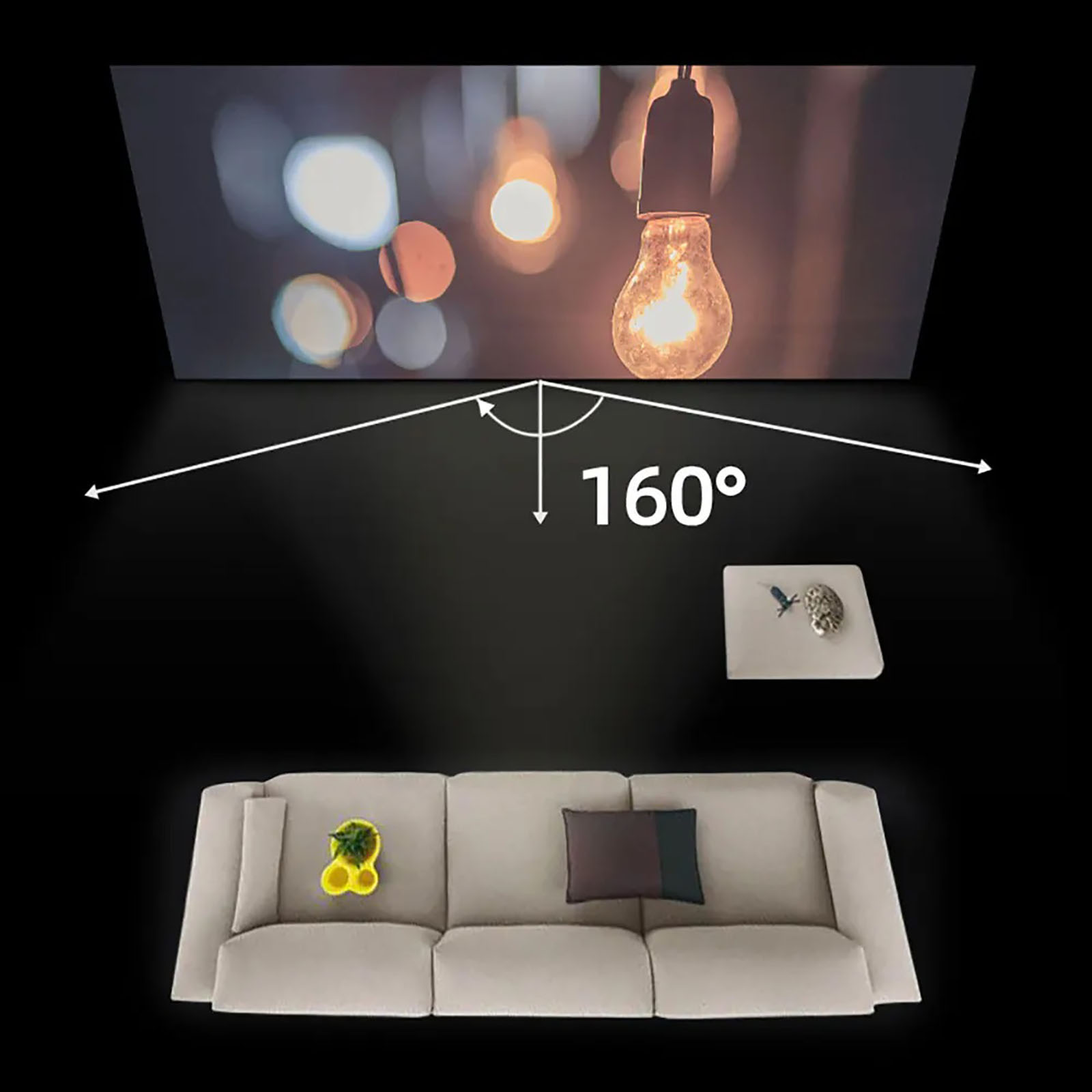 60 72 100 120 133 Inch Portabl - Projector Screen 100 Inch recension och pris
