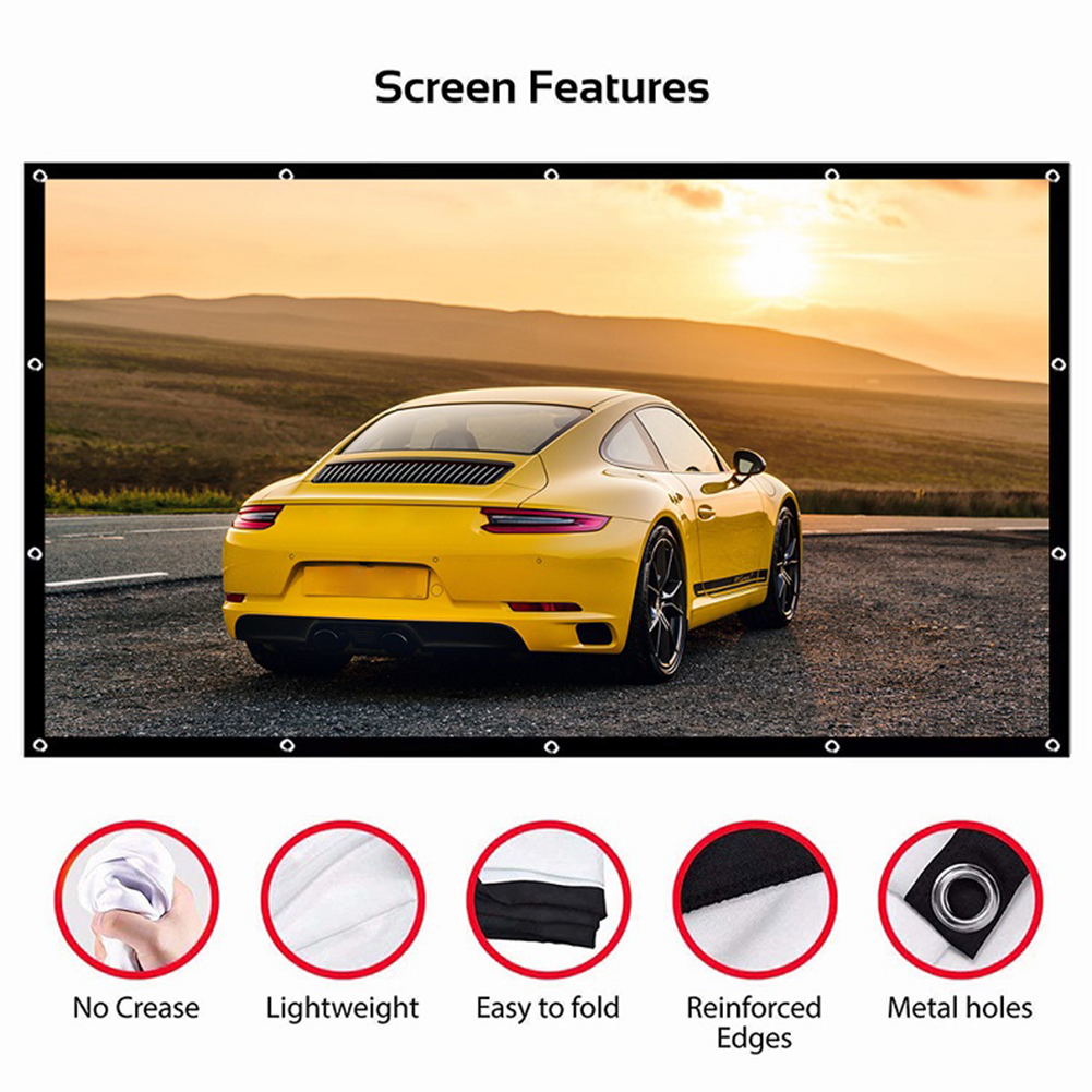 Portable Projector Screen Simp - Projector Screen 100 Inch recension och pris