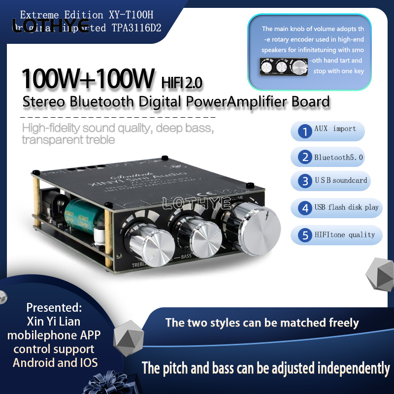100w+100w Bluetooth 5.0 Power  - Home Cinema Equipment recension och pris