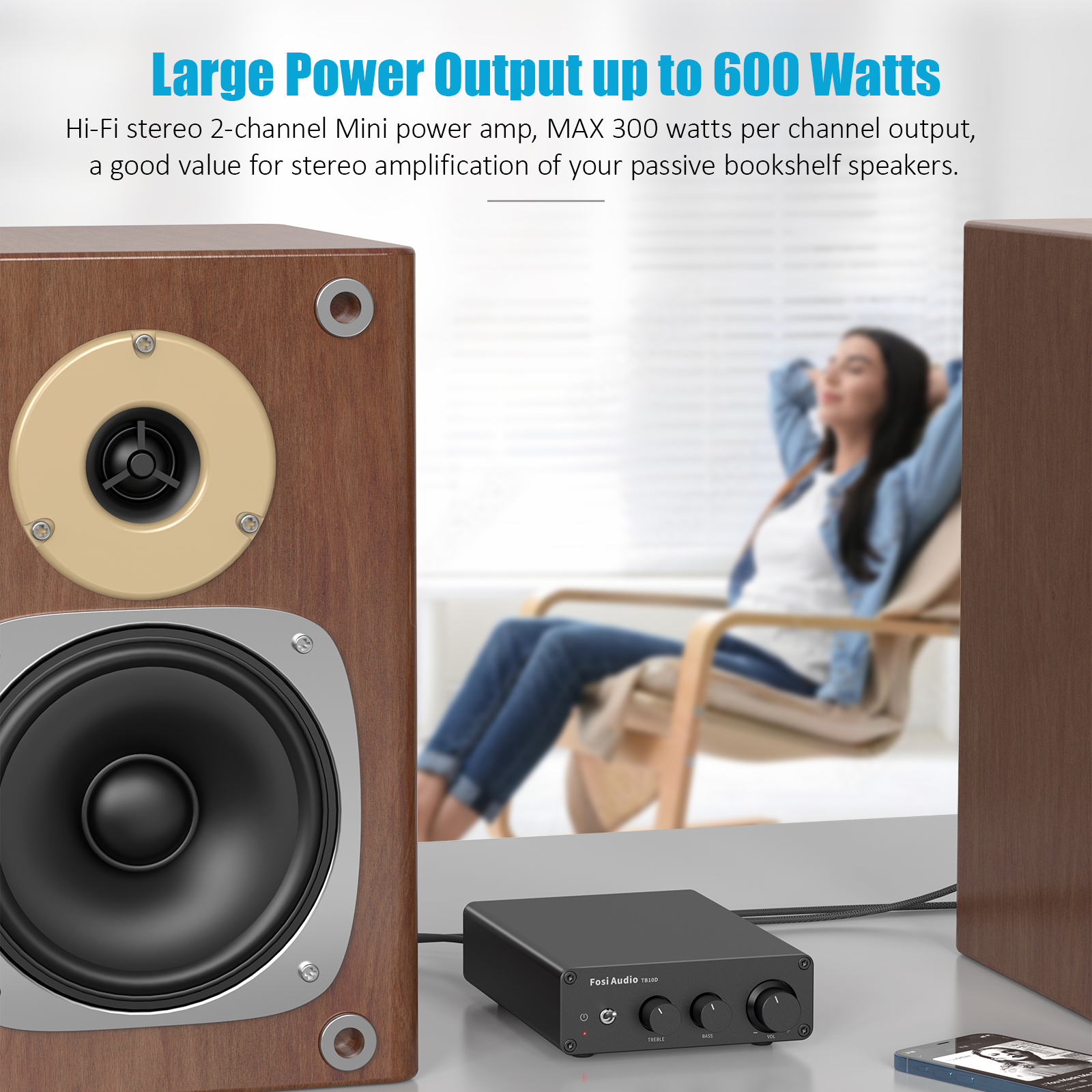 Fosi Audio 300Wx2 HiFi Sound P - Home Cinema Dolby Atmos recension och pris