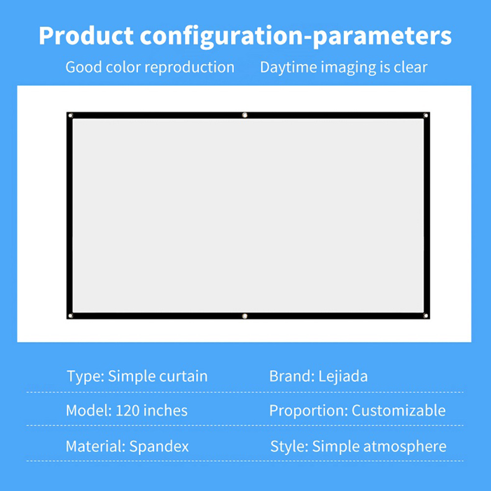 Portable Folding Projector Scr - Projector Screen 100 Inch recension och pris