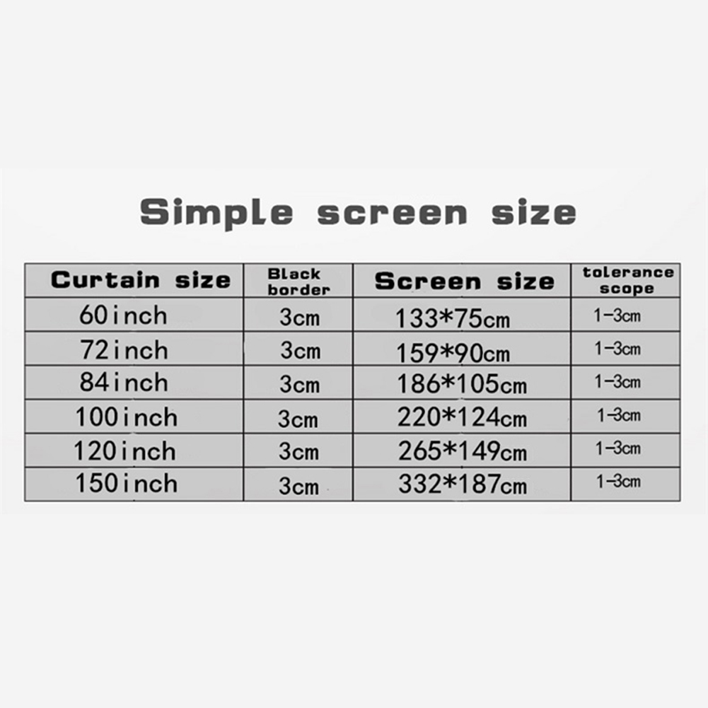 Portable Folding Projector Scr - Projector Screen 100 Inch recension och pris