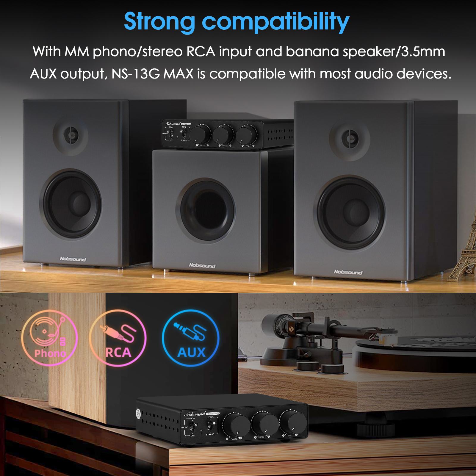 Nobsound NS-13G-MAX HiFi 2-Cha - Home Cinema Dolby Atmos recension och pris