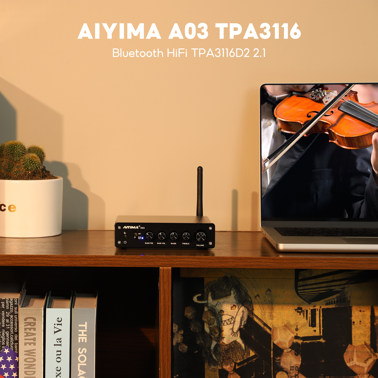 AIYIMA A03 TPA3116 Amplificado - Home Cinema Dolby Atmos recension och pris