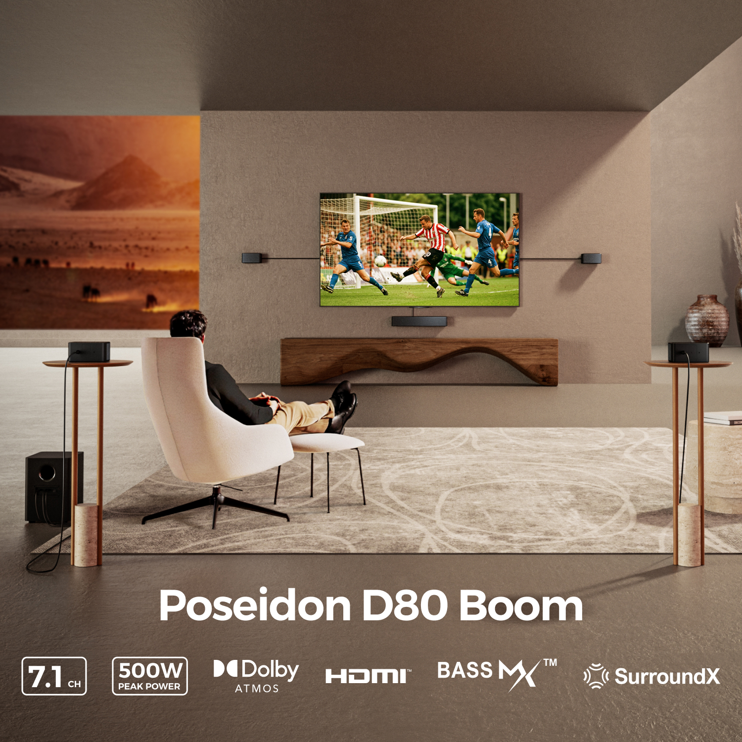 ULTIMEA Poseidon D80 Boom 7.1c - Home Cinema Dolby Atmos recension och pris
