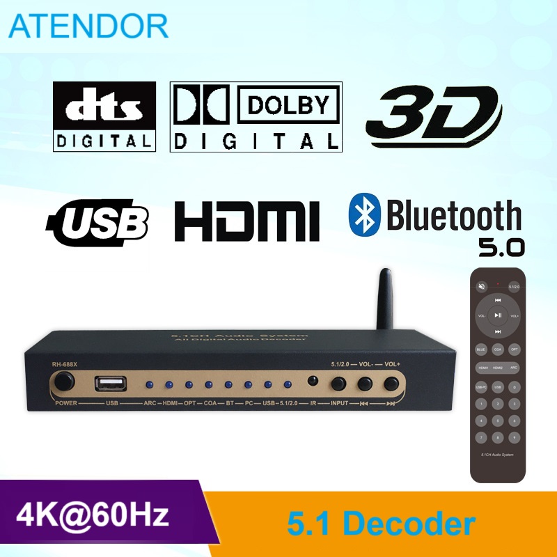 DTS Dolby Digital Audio 5.1 De - Surround Sound Decoder recension och pris