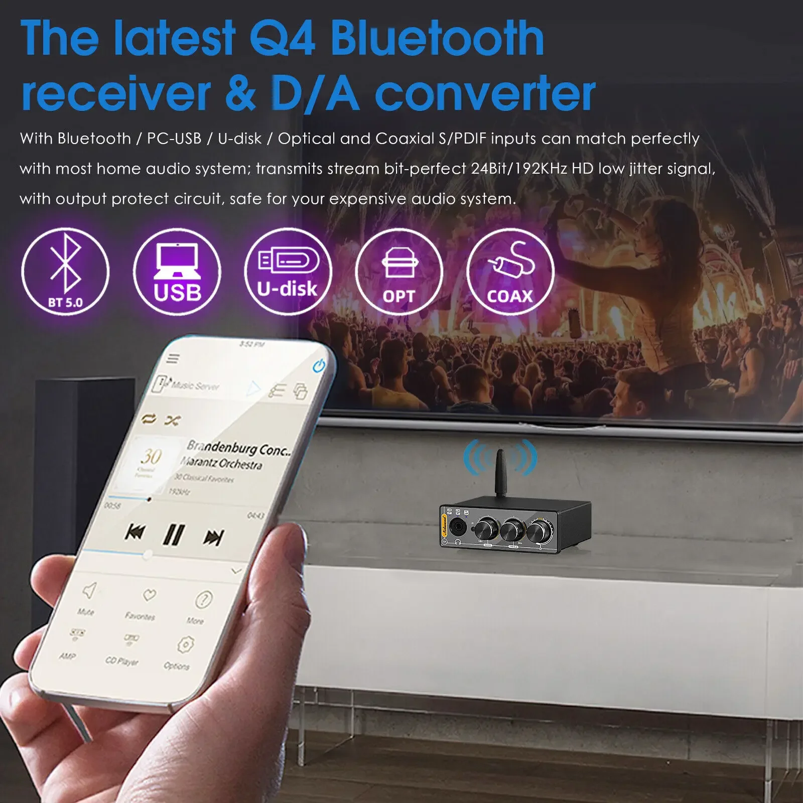 Nobsound Q4 Mini Ddigital to A - Home Cinema Dolby Atmos recension och pris